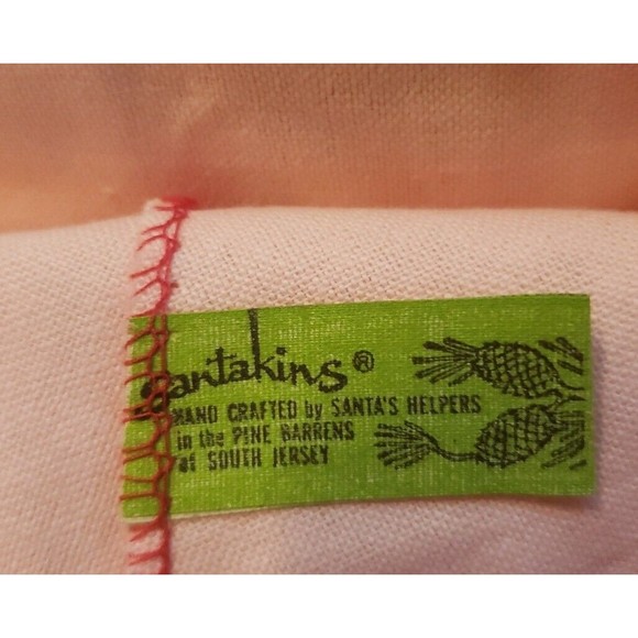 HTF 70's Santakins Felt Santa Face Door Wall Decor Tree Topper - Picture 4 of 8